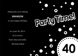 Black Party Time!