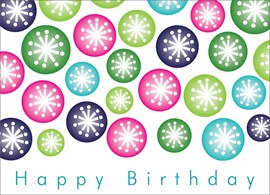 Vibrant Stars Happy Birthday