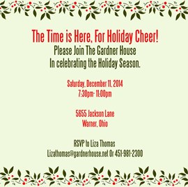 Hollyday Square Invitation