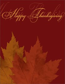 Thanksgiving Dual Leaf