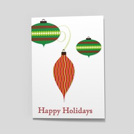 Happy Holiday Ornaments
