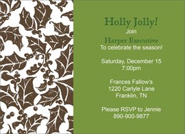 Forest Holly Invitation