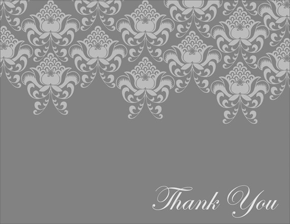 Victorian Gray Thank You