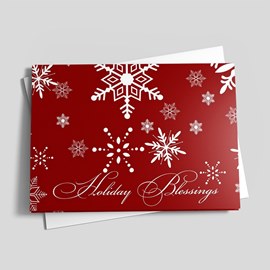 Red and White Snowflake