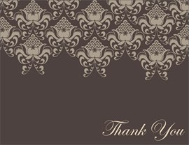 Victorian Brown Thank You