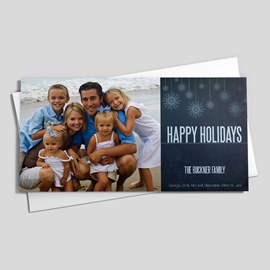 Hanging Blue Snowflakes