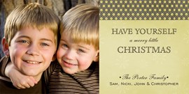 Beaded Pattern Photo Card