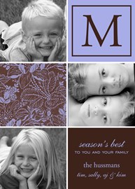 Boxed Floral Monogram