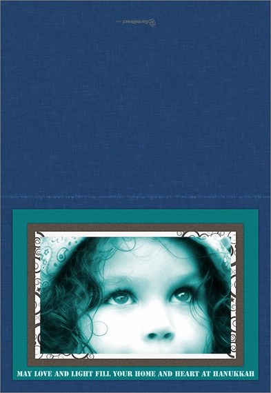 Hanukkah Scrapbook Photo Card