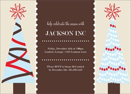Winter Tree Holiday Invitation