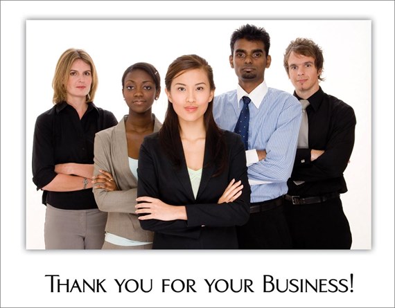 Business Junior Size Photo Card