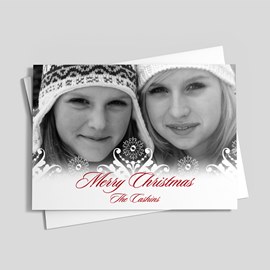 Filigree of Snow Photo Card