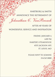 Elegant Red Announcement