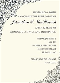 Elegant Black Announcement
