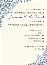 Elegant Blue Announcement