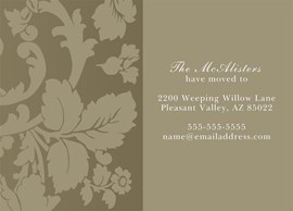 Tan Floral Announcement