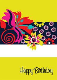 Vivid Floral Birthday