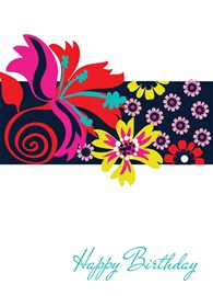 Bright Floral Birthday