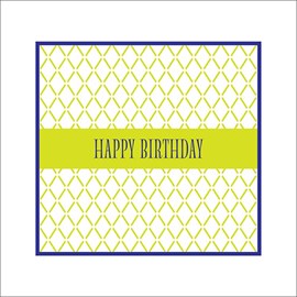 Lime Geometric Birthday