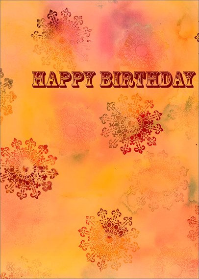 Orange Birthday Pinwheel