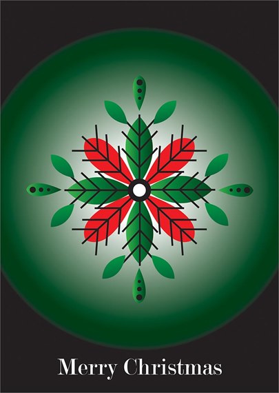 Red Snowflake Ornament