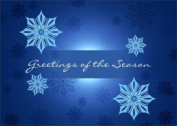 Corporate Blue Snowflakes