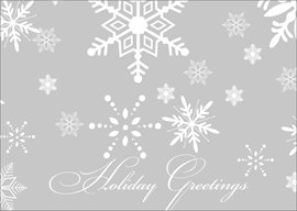 Silver Snowflakes Greetings