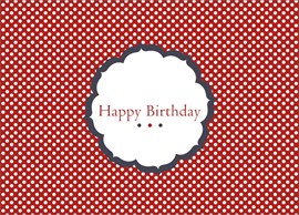 Encircled Birthday Red