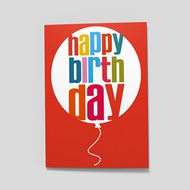 Birthday Balloon Red