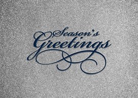 Silver Season Holiday Card