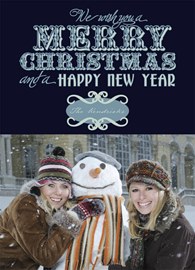 Blue Merry Chirstmas