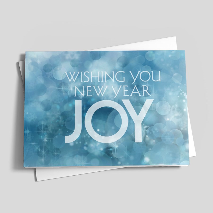 Sparkle New Year Joy - Holiday Greeting Cards by CardsDirect