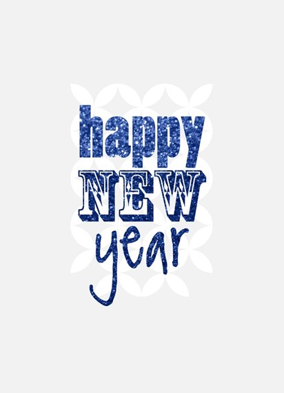 New Year in Blue