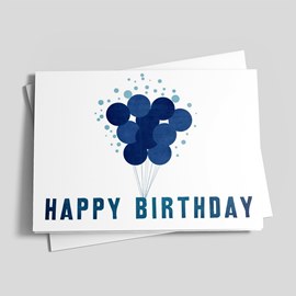 Blue Balloon Bunch