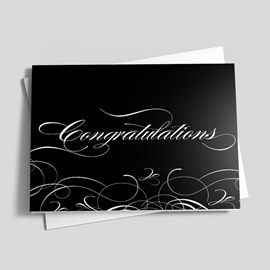 Dramatic Swirls Congratulations