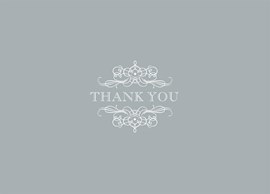 Victorian Scrolls Thank You