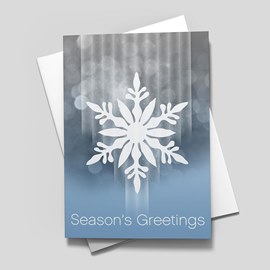Falling Frosty Snowflake