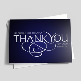 Business Thank You Scroll