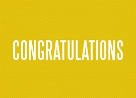 Bold Congratulations