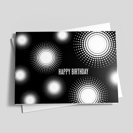Black Birthday Dot Pattern