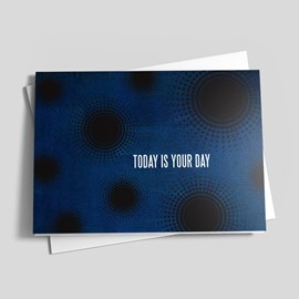 Blue Birthday Dot Pattern