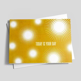 Gold Birthday Dot Pattern