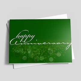 Sparkly Green Anniversary