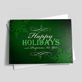 Snowflake Green Christmas
