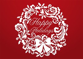 White Holiday Wreath