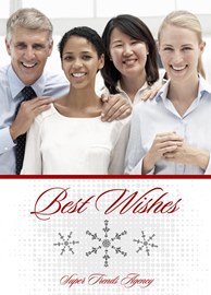 Triple Gray Snowflakes