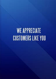 Blue Customer Appreciation