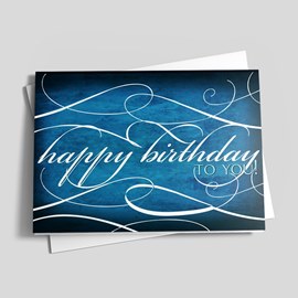 Swirly Birthday Greetings