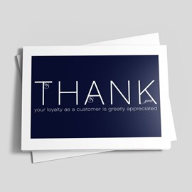 Accented Swirl Thank You