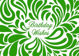 Green Birthday Splash